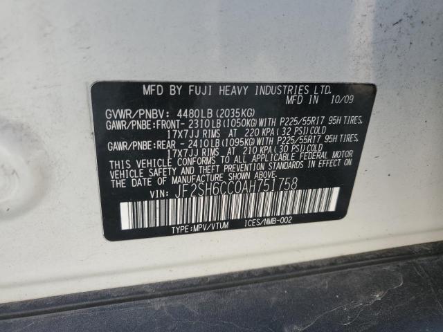 Photo 11 VIN: JF2SH6CC0AH751758 - SUBARU FORESTER 2 