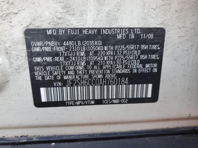 Photo 12 VIN: JF2SH6CC0AH760184 - SUBARU FORESTER 2 