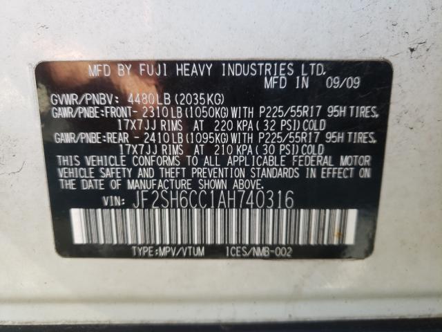 Photo 9 VIN: JF2SH6CC1AH740316 - SUBARU FORESTER 2 