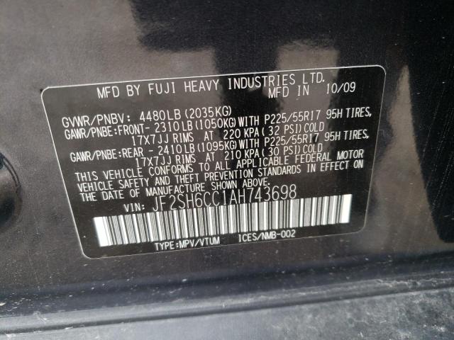 Photo 12 VIN: JF2SH6CC1AH743698 - SUBARU FORESTER 2 