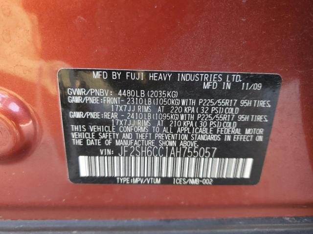 Photo 12 VIN: JF2SH6CC1AH755057 - SUBARU FORESTER 2 