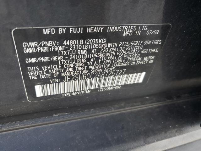 Photo 12 VIN: JF2SH6CC2AH725727 - SUBARU FORESTER 