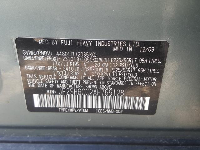 Photo 9 VIN: JF2SH6CC2AH769128 - SUBARU FORESTER 2 