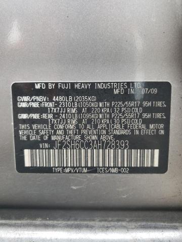 Photo 11 VIN: JF2SH6CC3AH728393 - SUBARU FORESTER 