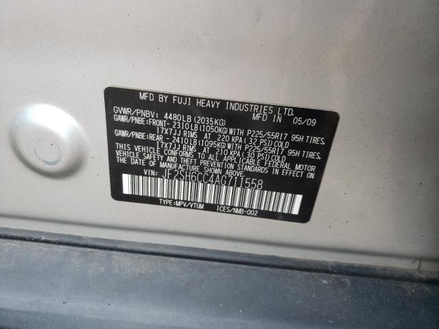 Photo 9 VIN: JF2SH6CC4AG711558 - SUBARU FORESTER 2 