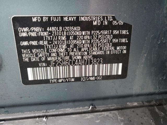 Photo 11 VIN: JF2SH6CC4AH713823 - SUBARU FORESTER 