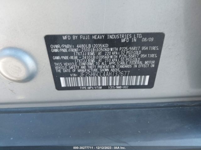 Photo 8 VIN: JF2SH6CC4AH732677 - SUBARU FORESTER 