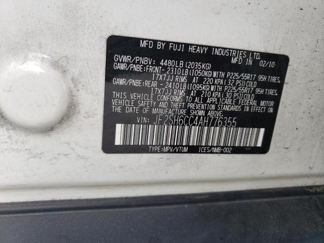 Photo 12 VIN: JF2SH6CC4AH776355 - SUBARU FORESTER 2 