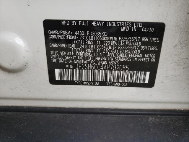 Photo 12 VIN: JF2SH6CC4AH792085 - SUBARU FORESTER 2 