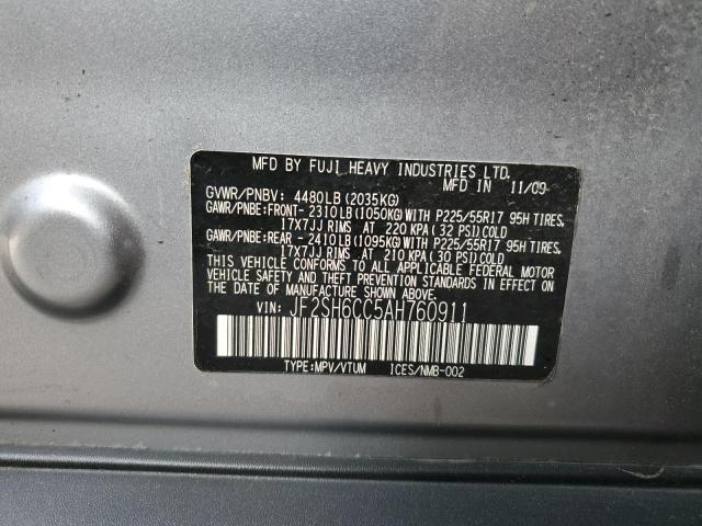 Photo 9 VIN: JF2SH6CC5AH760911 - SUBARU FORESTER X 