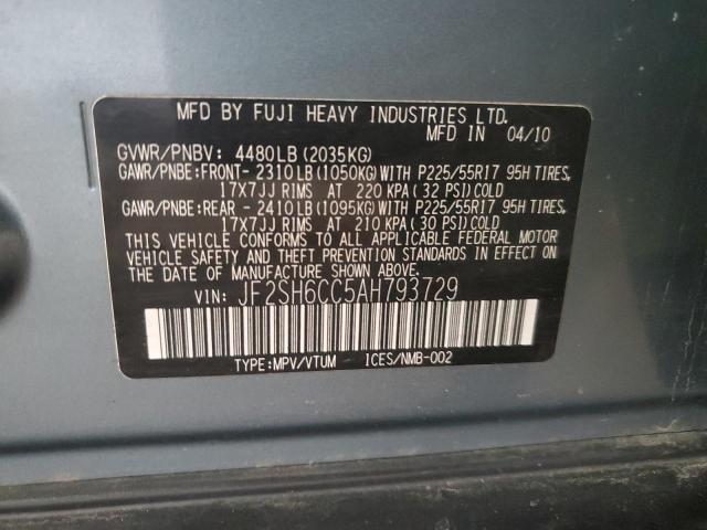 Photo 13 VIN: JF2SH6CC5AH793729 - SUBARU FORESTER 2 