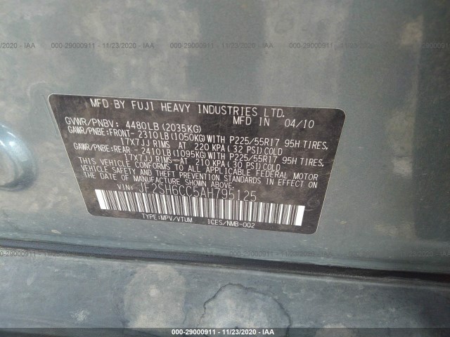 Photo 8 VIN: JF2SH6CC5AH795125 - SUBARU FORESTER 