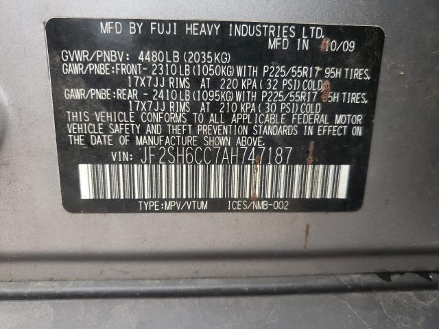 Photo 9 VIN: JF2SH6CC7AH747187 - SUBARU FORESTER 2 