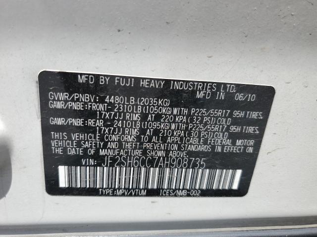 Photo 12 VIN: JF2SH6CC7AH908735 - SUBARU FORESTER 