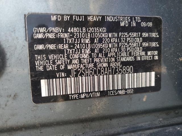 Photo 11 VIN: JF2SH6CC8AH735890 - SUBARU FORESTER 