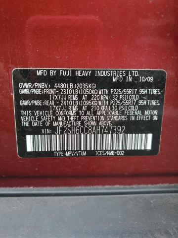 Photo 13 VIN: JF2SH6CC8AH747392 - SUBARU FORESTER 2 