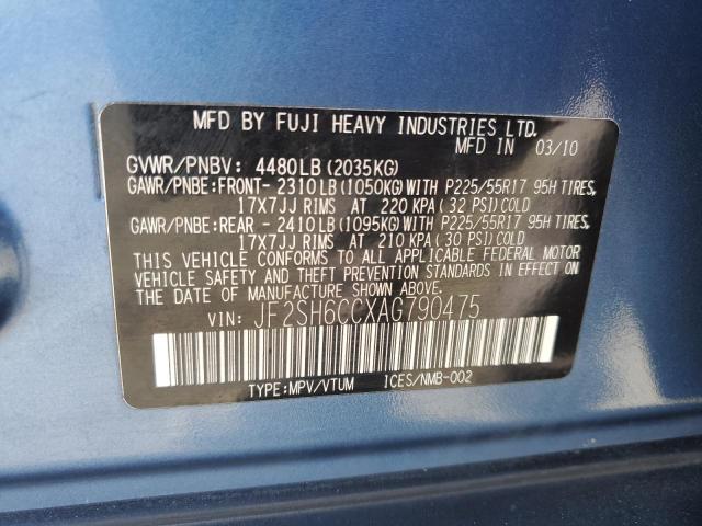 Photo 9 VIN: JF2SH6CCXAG790475 - SUBARU FORESTER 2 