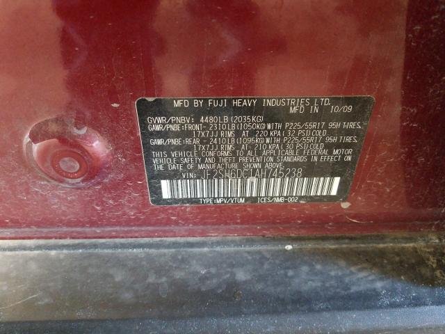 Photo 9 VIN: JF2SH6DC1AH745238 - SUBARU FORESTER 2 