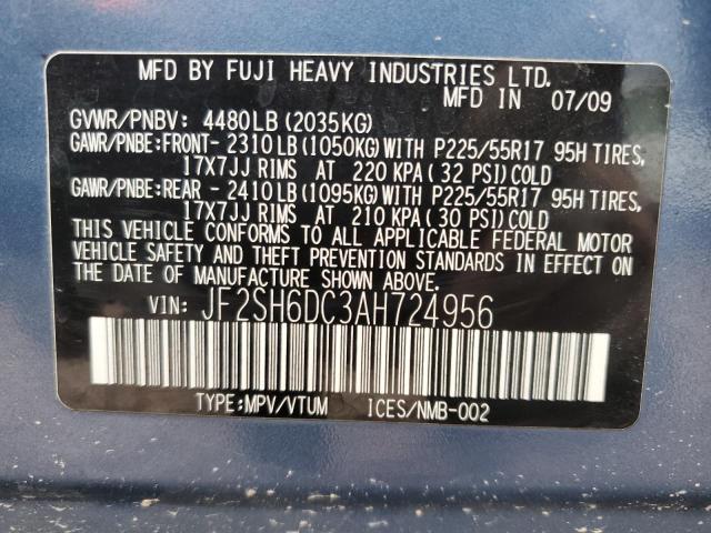 Photo 12 VIN: JF2SH6DC3AH724956 - SUBARU FORESTER 2 