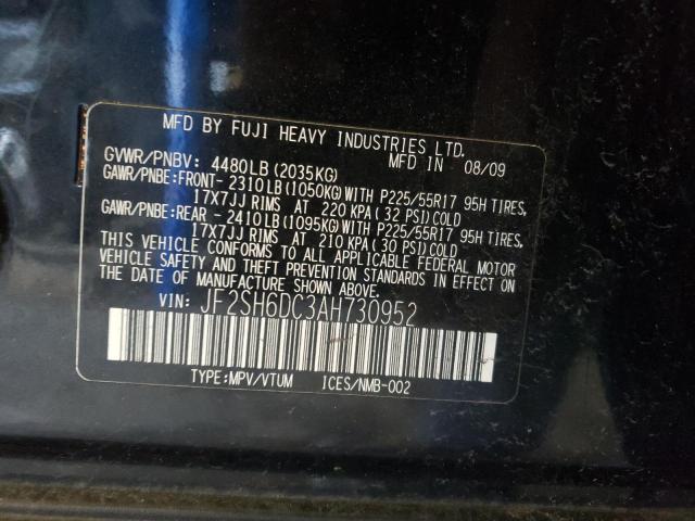 Photo 12 VIN: JF2SH6DC3AH730952 - SUBARU FORESTER 2 