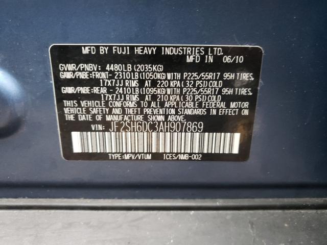 Photo 9 VIN: JF2SH6DC3AH907869 - SUBARU FORESTER 