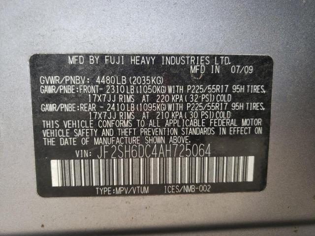 Photo 12 VIN: JF2SH6DC4AH725064 - SUBARU FORESTER 2 