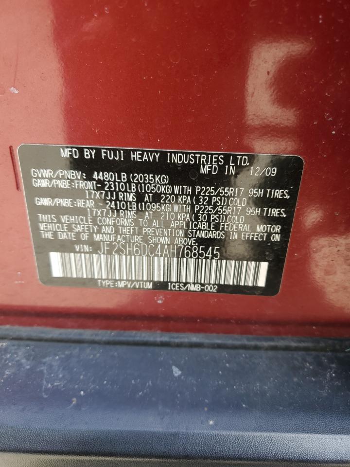 Photo 11 VIN: JF2SH6DC4AH768545 - SUBARU FORESTER 