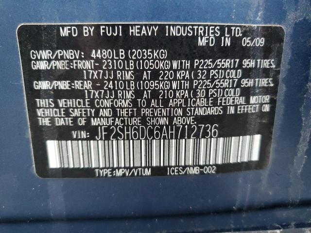 Photo 11 VIN: JF2SH6DC6AH712736 - SUBARU FORESTER 2 