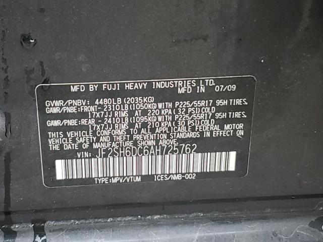 Photo 12 VIN: JF2SH6DC6AH725762 - SUBARU FORESTER 2 