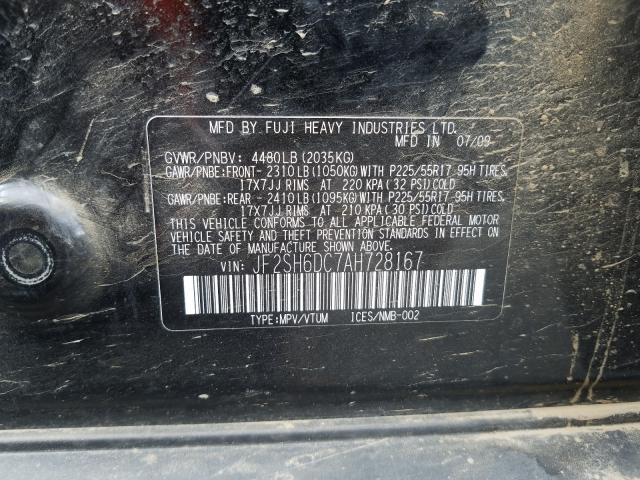 Photo 9 VIN: JF2SH6DC7AH728167 - SUBARU FORESTER 2 