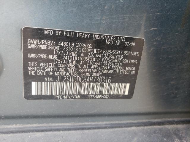 Photo 9 VIN: JF2SH6DC8AH730316 - SUBARU FORESTER 2 