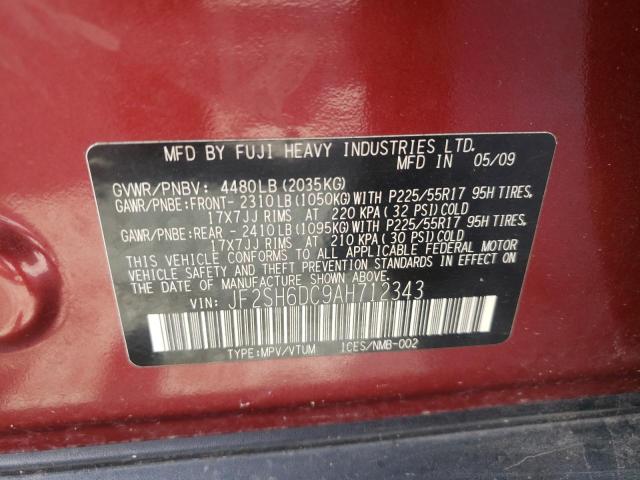 Photo 11 VIN: JF2SH6DC9AH712343 - SUBARU FORESTER 2 