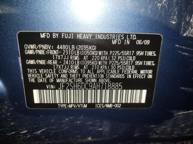 Photo 9 VIN: JF2SH6DC9AH718885 - SUBARU FORESTER 2 