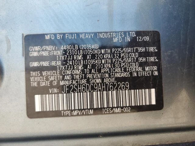 Photo 12 VIN: JF2SH6DC9AH762269 - SUBARU FORESTER 2 