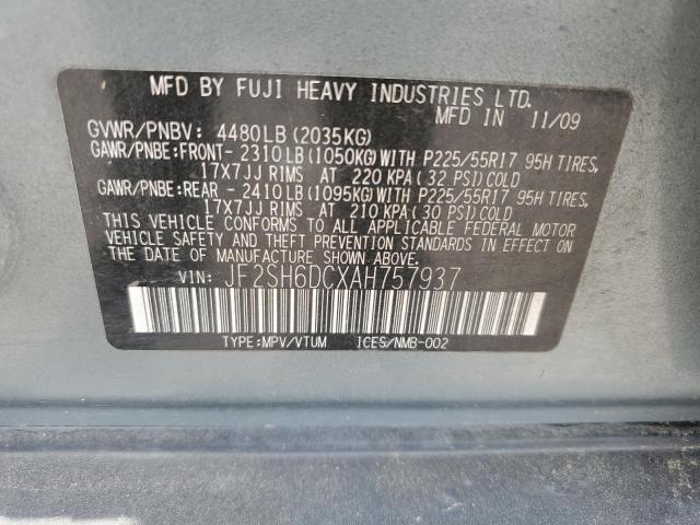 Photo 12 VIN: JF2SH6DCXAH757937 - SUBARU FORESTER 