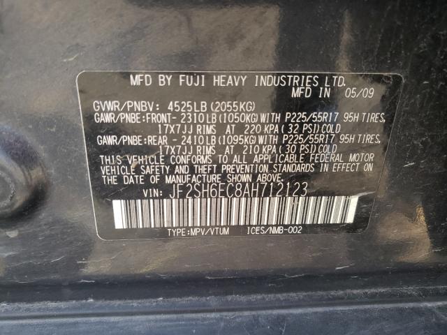 Photo 9 VIN: JF2SH6EC8AH712123 - SUBARU FORESTER 2 