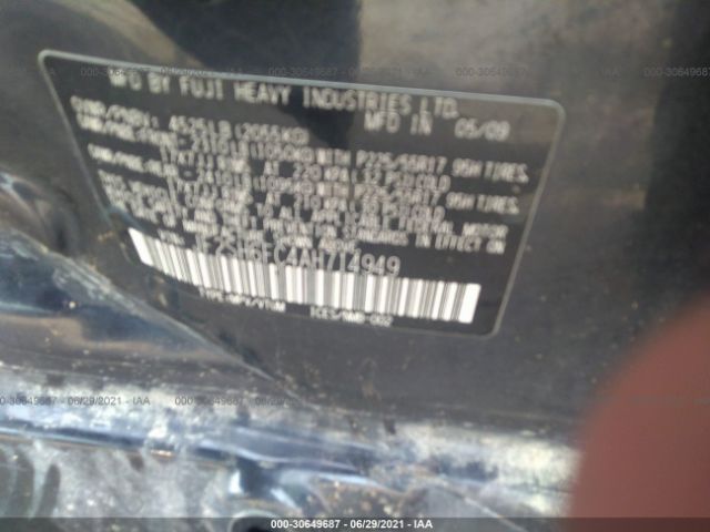 Photo 8 VIN: JF2SH6FC4AH714949 - SUBARU FORESTER 