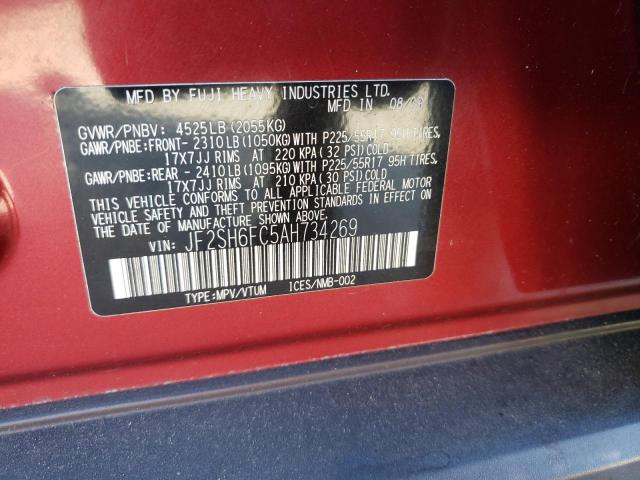 Photo 12 VIN: JF2SH6FC5AH734269 - SUBARU FORESTER 