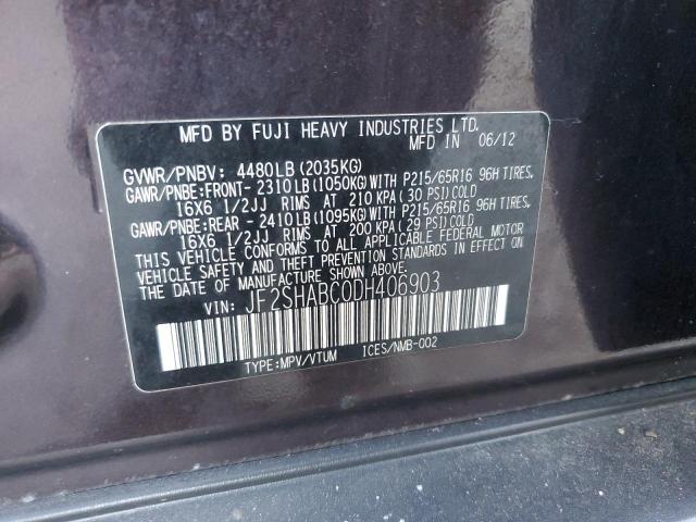 Photo 12 VIN: JF2SHABC0DH406903 - SUBARU FORESTER 2 