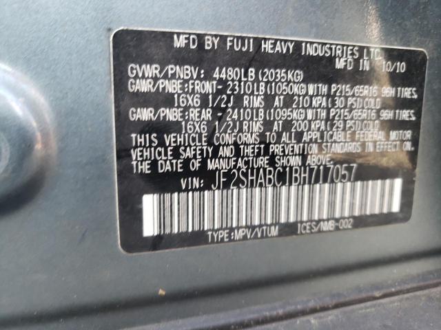 Photo 12 VIN: JF2SHABC1BH717057 - SUBARU FORESTER 2 