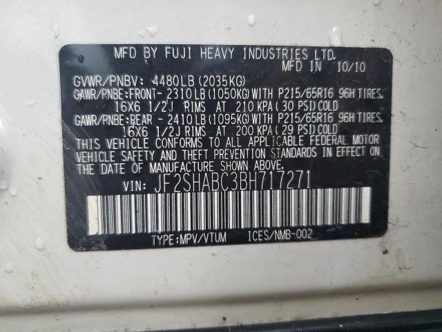 Photo 12 VIN: JF2SHABC3BH717271 - SUBARU FORESTER 2 