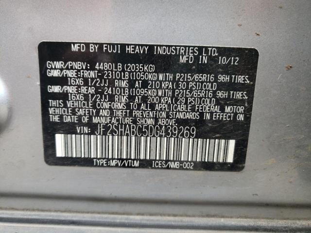 Photo 9 VIN: JF2SHABC5DG439269 - SUBARU FORESTER 2 