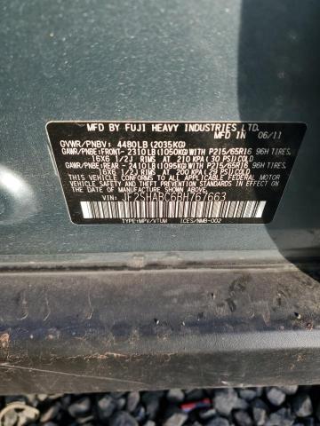 Photo 12 VIN: JF2SHABC6BH767663 - SUBARU FORESTER 