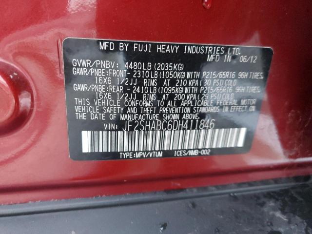 Photo 12 VIN: JF2SHABC6DH411846 - SUBARU FORESTER 2 