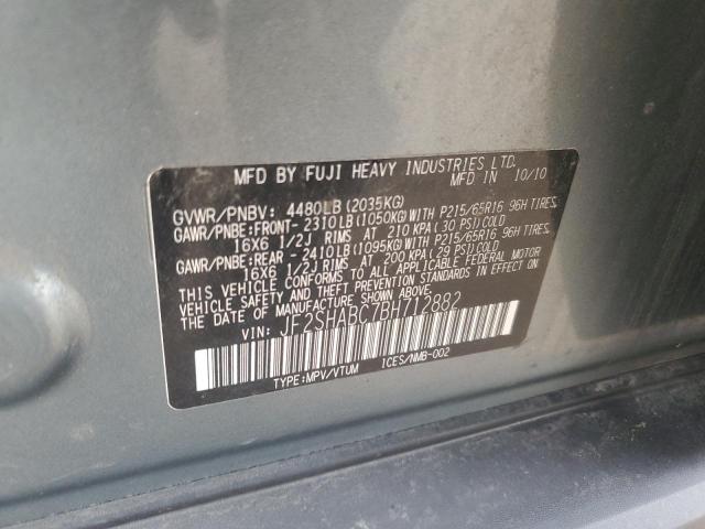 Photo 12 VIN: JF2SHABC7BH712882 - SUBARU FORESTER 2 