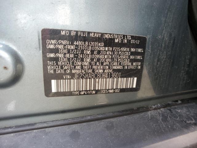 Photo 11 VIN: JF2SHABC8DH413601 - SUBARU FORESTER 2 