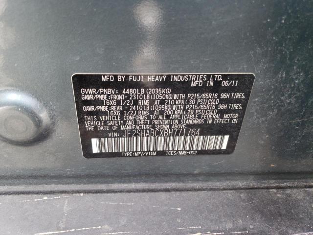 Photo 11 VIN: JF2SHABCXBH771764 - SUBARU FORESTER 2 