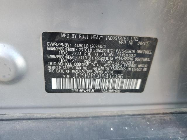 Photo 12 VIN: JF2SHABCXDG432396 - SUBARU FORESTER 