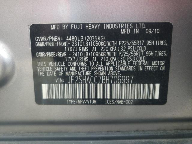 Photo 9 VIN: JF2SHACC7BH706997 - SUBARU FORESTER 2 