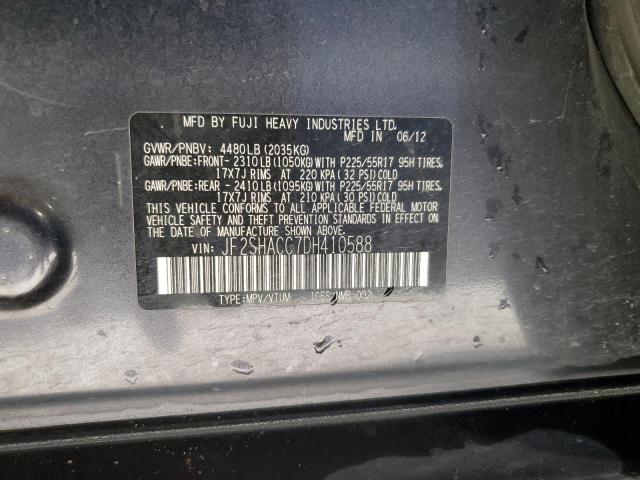 Photo 12 VIN: JF2SHACC7DH410588 - SUBARU FORESTER 2 